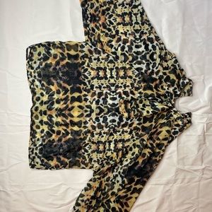 Leopard print blouse